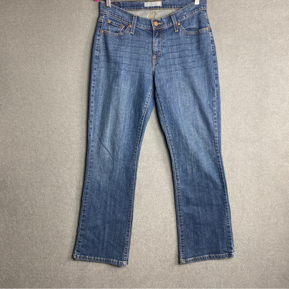 Levi’s 529 Curvy Boot Cut Jeans Denim Blue Women’s Size 12 Medium - Picture 2 of 9